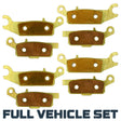 Yamaha Grizzly 700/550 2007-2026 Brass Brake Pad Set Traild