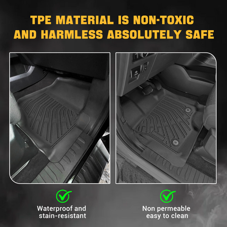 Trucktok 2015-2025 Ford F150 SuperCab All-Weather TPE Floor Mats TruckTok