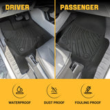Trucktok 2017-2025 Ford F250 F350 F450 SuperCrew Cab All-Weather TPE Floor Mats TruckTok
