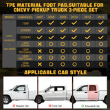 Trucktok 2007-2013 Silverado Sierra 1500 2500 Extend Cab All-Weather TPE Floor Mats TruckTok