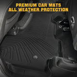 Trucktok 2019-2024 Dodge Ram 1500 Quad Cab All-Weather TPE Floor Mats TruckTok