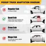 Trucktok 2025-2026 Dodge Ram 1500 Quad Cab All-Weather TPE Floor Mats TruckTok