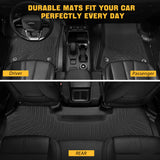 Trucktok 2025-2026 Dodge Ram 1500 Quad Cab All-Weather TPE Floor Mats TruckTok
