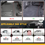 Trucktok 2025-2026 Dodge Ram 1500 Crew Cab with Storage All-Weather TPE Floor Mats TruckTok