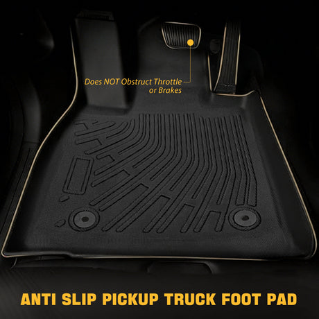 Trucktok 2015-2025 Ford F150 Regular Cab Bucket Seat All-Weather TPE Floor Mats TruckTok
