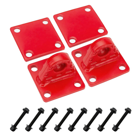 Trucktok 2Pcs Shackle Mounts 42,000 lbs Break Strength with Backer Plates TruckTok