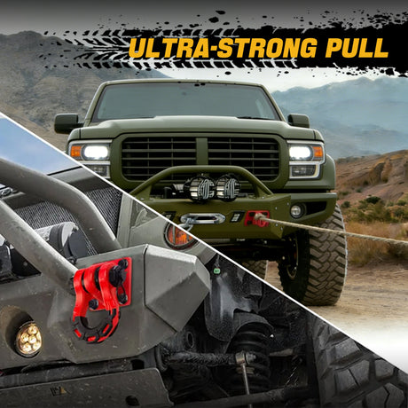 Trucktok 2Pcs Shackle Mounts 42,000 lbs Break Strength with Backer Plates TruckTok