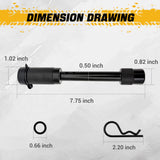 Trucktok 5/8" Hitch Lock Anti-Theft Trailer Lock with Rattle-Free O-Rings TruckTok