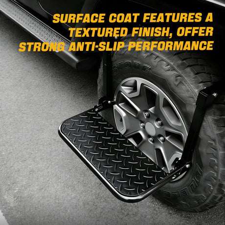 Trucktok Universal Truck Tire Step Adjustable Folding Wheel Access TruckTok