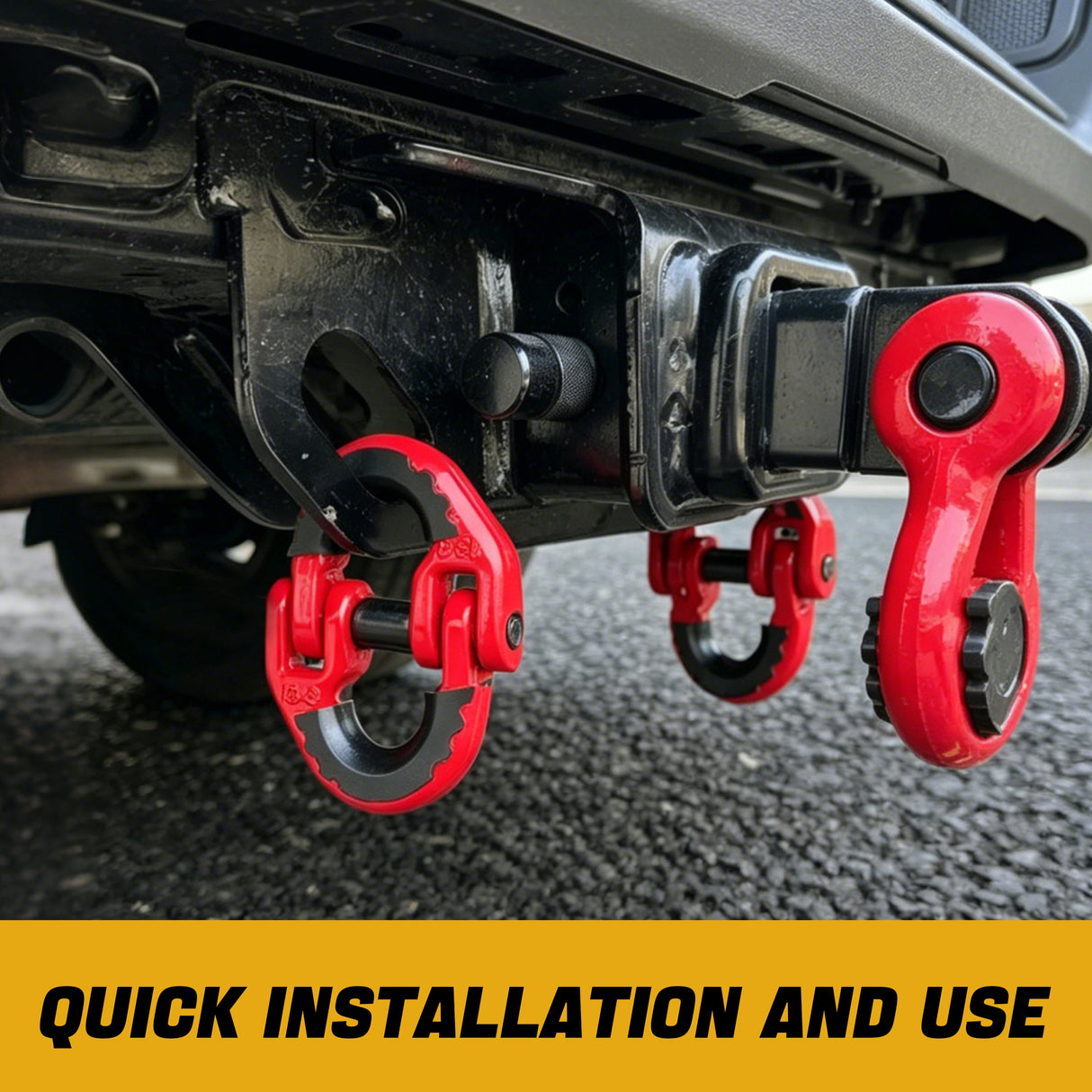 Trucktok 2Pcs 1/2" Hammerlock Coupling Links 47,000 lbs Break Strength TruckTok
