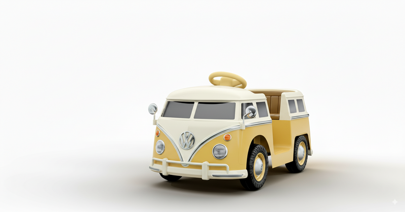 Volkswagen VW Bus Ride On Car Van for Kids W/Magic Cars® Wireless Parental Control