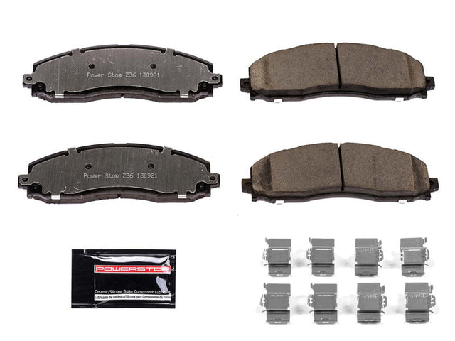Powerstop Z36 Extreme Rear Brake Pads, 2012-2020 Ford Powerstroke Powerstop Brakes