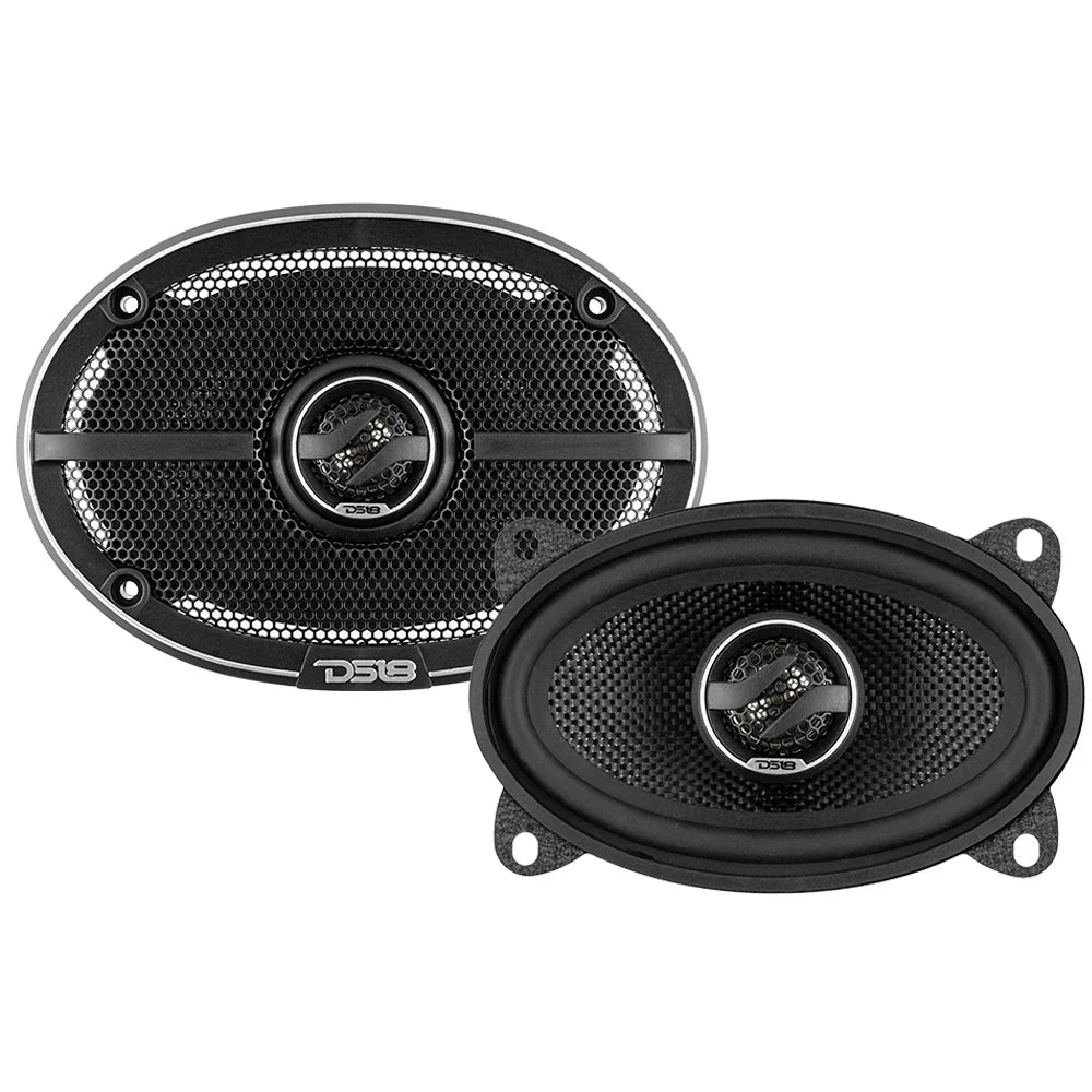 DS18 ZXI-464 4"x6" 2-Way Coaxial Speakers w/ Kevlar Cone (Pair) DS18