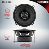 DS18 ZXI-5254 5.25" 2-Way Coaxial Speakers w/ Kevlar Cone (Pair) DS18