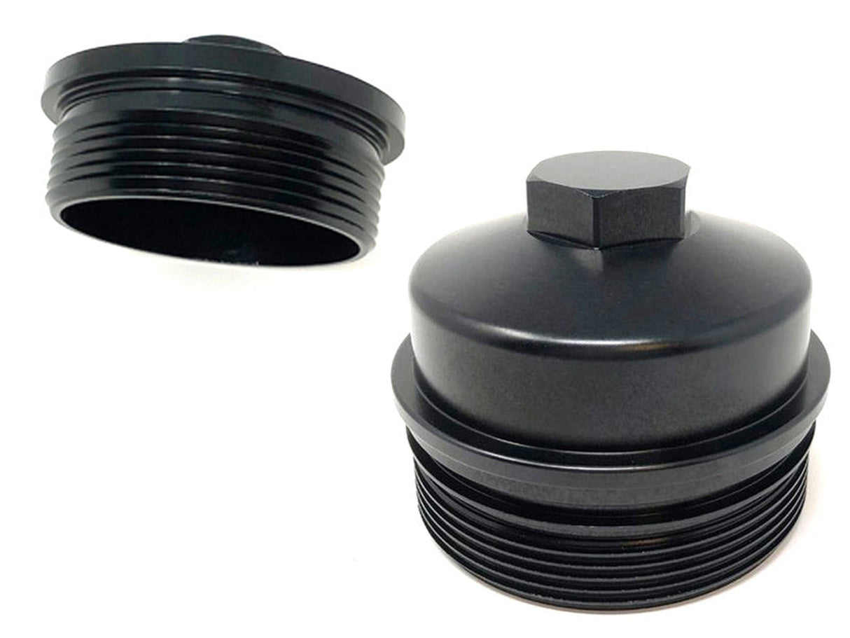 (Sold Out) ZZ Diesel Billet Fuel Filter and Oil Filter Cap Kit, 2003-2007 Ford 6.0L Powerstroke ZZ Diesel