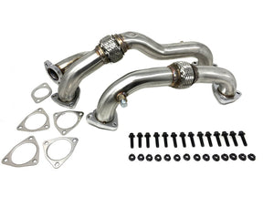 (Sold Out) ZZ Diesel Thick Wall Heavy Duty Up Pipes, 2008-2010 Ford 6.4L Powerstroke ZZ Diesel