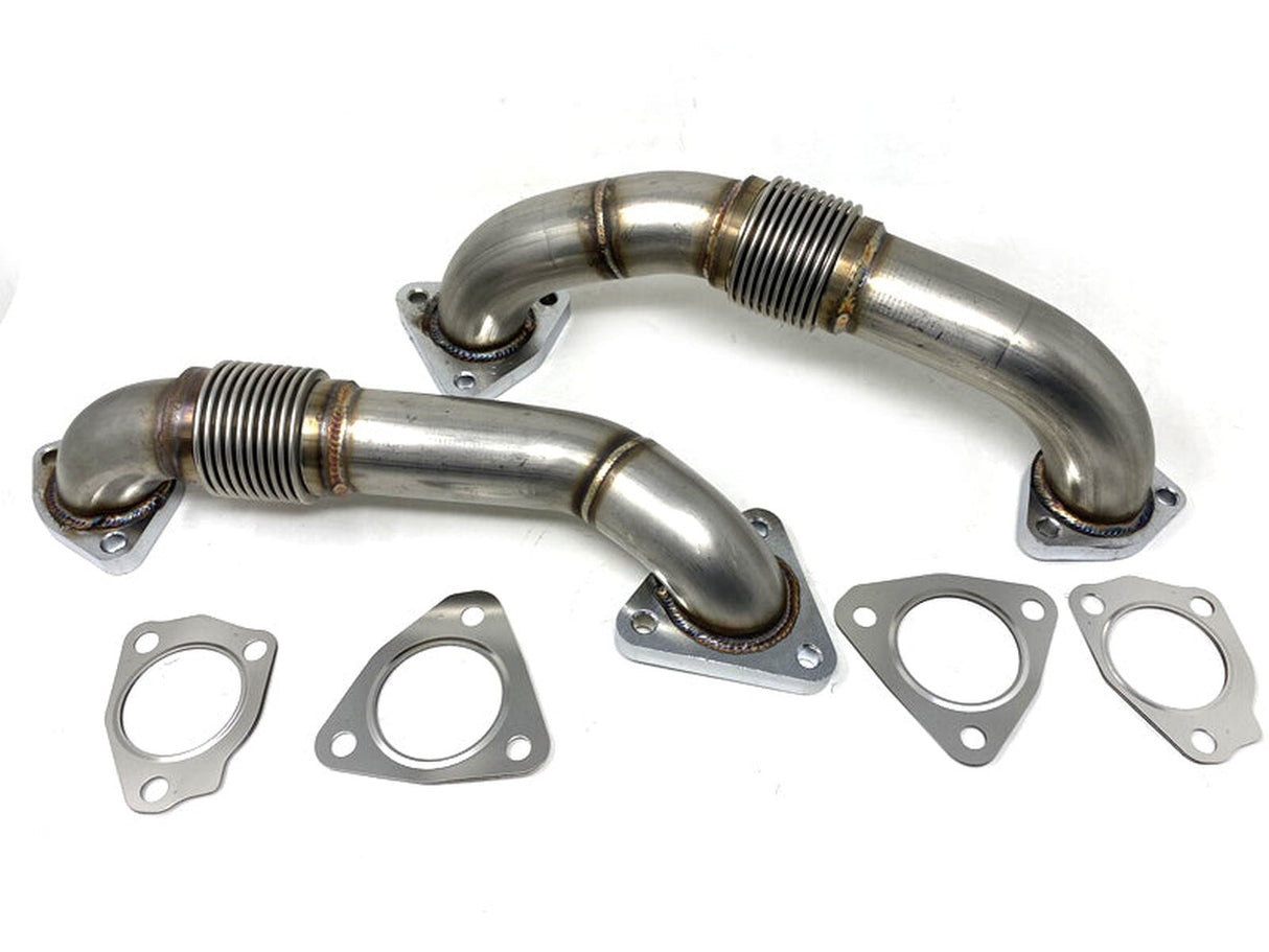 ZZ Diesel Heavy Duty Up Pipes and Gasket Kit, 2017-2024 GM 6.6L Duramax L5P ZZ Diesel