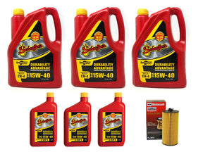 ZZ Diesel Schaeffers 15W-40 Oil Change Kit, 2003-2010 Ford 6.0L 6.4L Powerstroke ZZ Diesel