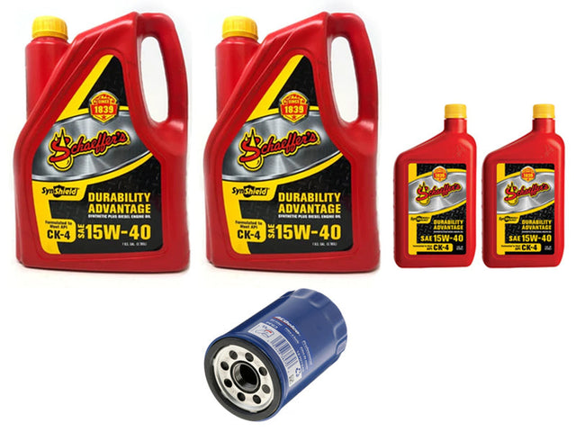 ZZ Diesel Schaeffers 15W-40 Oil Change Kit, 2020-2026 GM 6.6L Duramax L5P ZZ Diesel