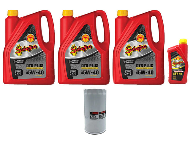 ZZ Diesel Schaeffers 5W-40 Severe Duty Oil Change Kit, 2011-2022 Ford 6.7L Powerstroke ZZ Diesel
