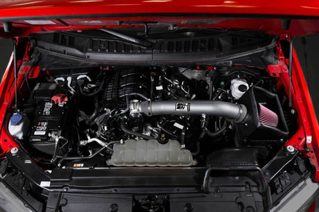 Système d'admission d'air hautes performances K&amp;N 18-24 Ford F150 3,3 L V6 avec filtre à air rouge