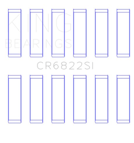 King Engine Bearings Chrysler 226 (3.7L) (Size +1.0mm) Connecting Rod Bearing Set