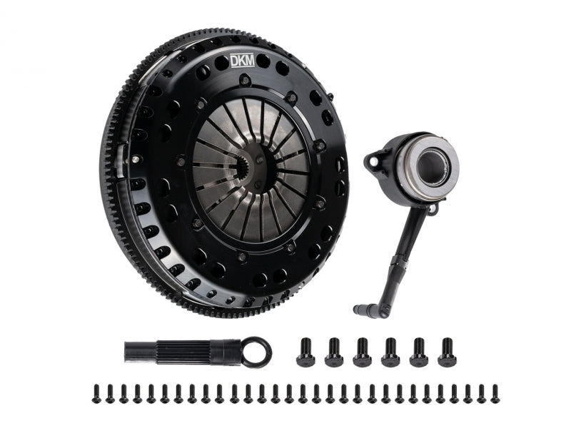 Kit d'embrayage organique à double disque DKM Clutch 99-03 Audi A3 S3 Quattro MS avec volant moteur (couple de 660 pi/lb)