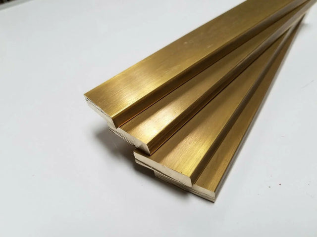 4 Pieces 1/4" x 1" C360 BRASS FLAT BAR 5" long Solid .250" Mill Stock H02 USA