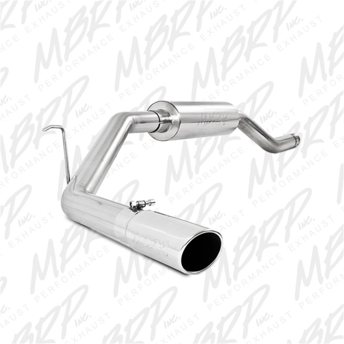 Système d'échappement aluminisé à sortie simple côté résonateur arrière pour tous les modèles Toyota Tundra 4,7 L MBRP 00-06