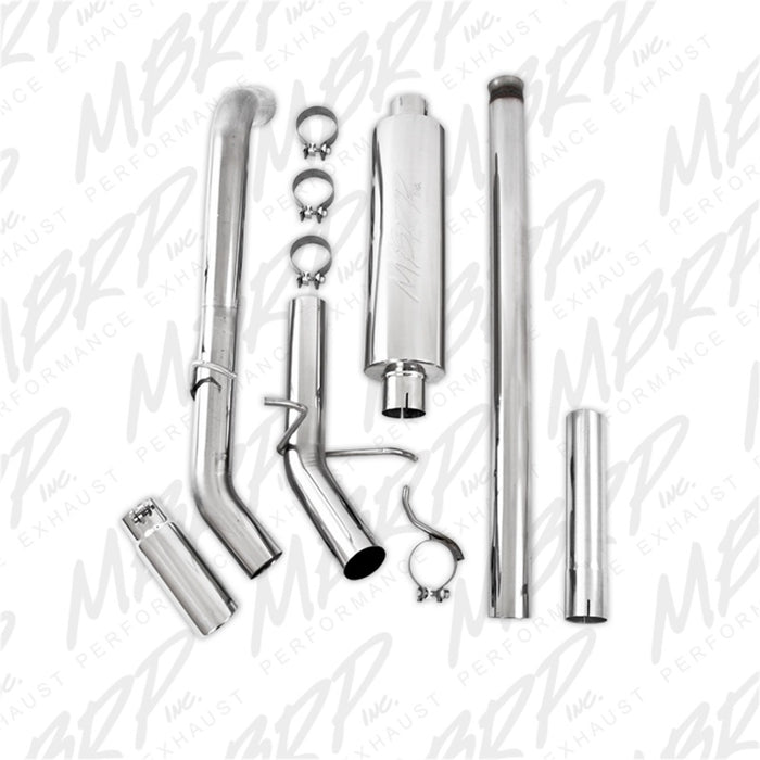 Échappement arrière de 3 pouces T409 à sortie latérale unique pour moteur Chevy/GMC 1500 Silverado/Sierra 4,3 L V6/5,3 L V8