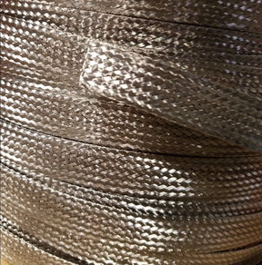 Stainless Steel FLAT Braid Sleeving 304 - 5/8" - length 5 ft USA MADE AC/DCWIREANDSUPPLY
