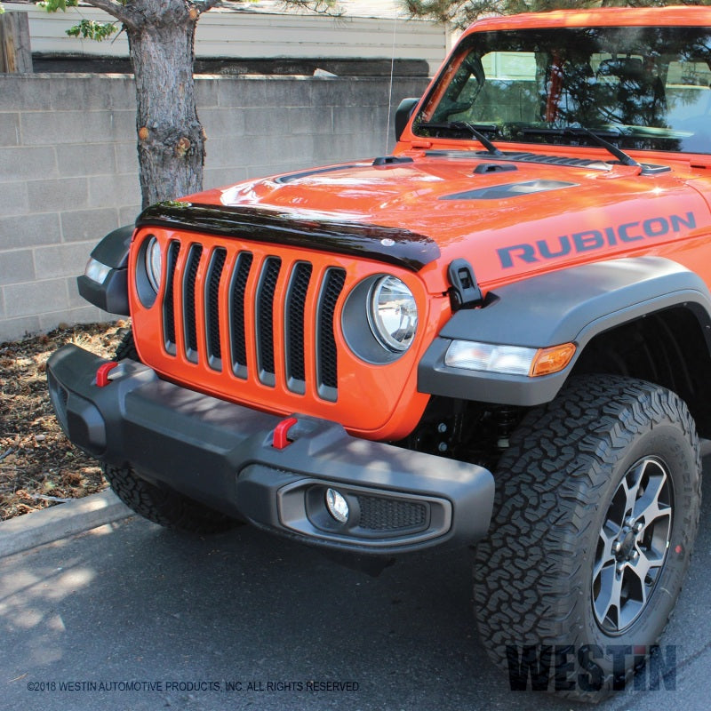 Westin 2018 Jeep Wrangler JL Wade Platinum Bug Shield - Smoke