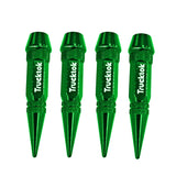 Trucktok 4pcs Aluminum Spike Bullet Valve Stem Caps Cover Wheel Tire Air Cap TruckTok
