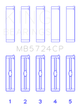 King Engine Bearings General Motors Duramax Diesel (Size +0.50mm) Main Bearing Set