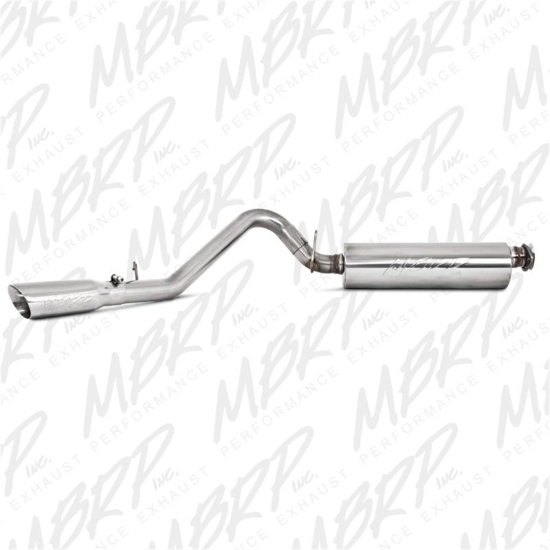 MBRP 2000-2006 Jeep Wrangler (JK) 4 cylindres en ligne 2,5 L 6 cylindres en ligne 4,0 L Cat Back Single Side