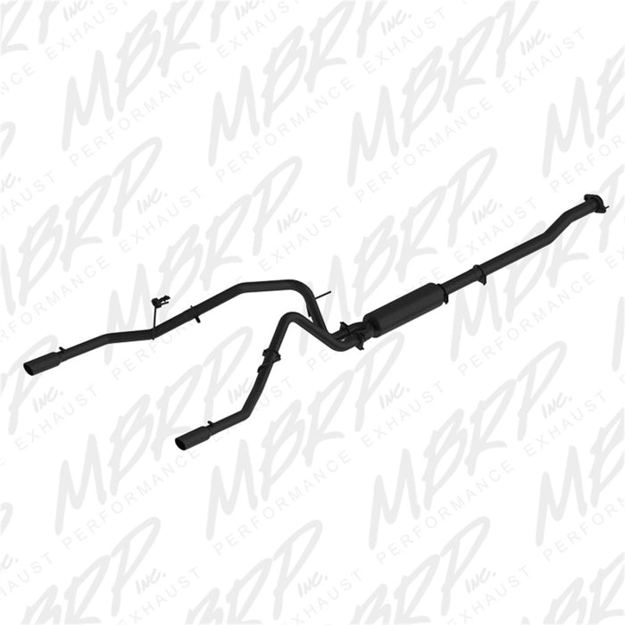 Système d'échappement arrière double Cat-Back de 2,5 pouces avec revêtement noir pour Ford F-150 V6 Ecoboost MBRP 11-14