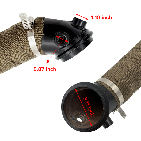 TruckTok 2015-2016 6.6L LML Duramax Diese 3 inch Downpipe Exhaust TruckTok