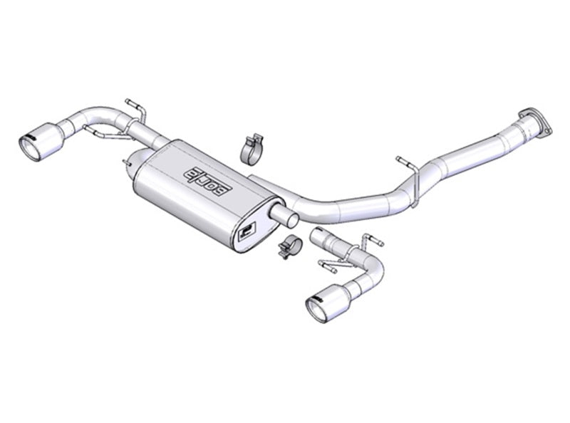 Borla 19-25 Toyota RAV4 Hybrid 2.25 S-Type Cat Back Exhaust - Black Chrome Borla
