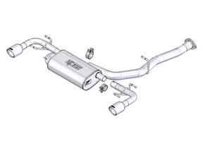 Borla 19-25 Toyota RAV4 Hybrid 2.25 S-Type Cat Back Exhaust - Black Chrome Borla