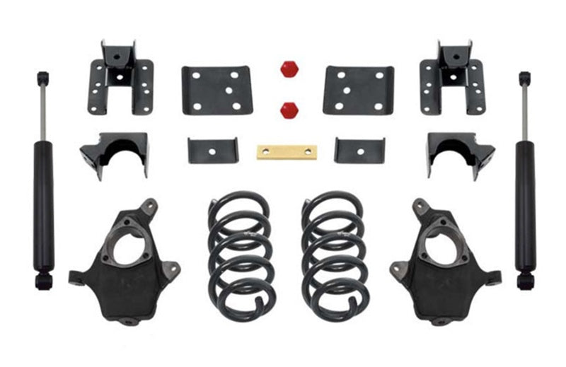 MaxTrac 14-16 GM C/K1500 2WD/4WD Cabine allongée/double avec suspension en acier moulé. Kit d'abaissement 3 po/5 po