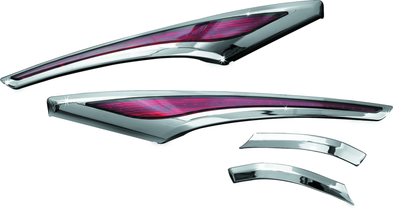 Sacoche de selle Kuryakyn LED Accent Swoops 12-17 GL1800 Chrome
