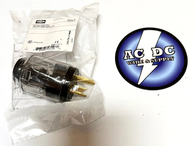 520LP HUBBELL 20A 125V, 5-20P, ILLUMINATED PLUG Hubbell