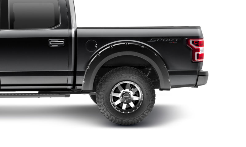 Bushwacker 18-20 Ford F-150 (sauf modèles avec Tech Pkg) Élargisseurs de poche 4 pièces - Agate Black Met