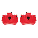 Étriers avant rouges Power Stop 10-16 Hyundai Genesis Coupé avec supports - Paire