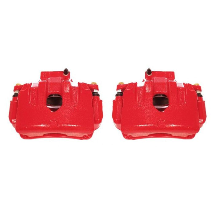 Power Stop 10-16 Hyundai Genesis Coupe Front Red Calipers w/Brackets - Pair