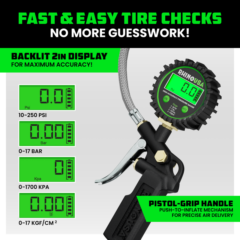 250 PSI Digital Inflator Gauge