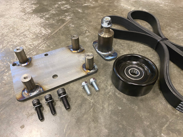 Carrick Customs Ford Cummins AC Compressor Mount - 1980-1997 Ford F-Series Carrick Customs