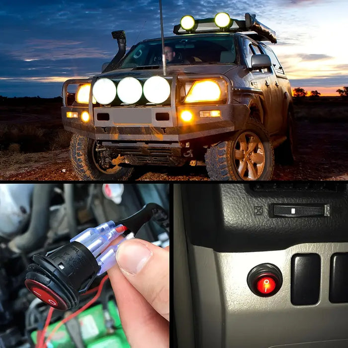 12V On Off Switch Power Relay Blade Fuse for Off Road Lights