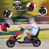 Adjustable Seat 4-Wheel Pedal Go Kart for Kids with Safety Belt