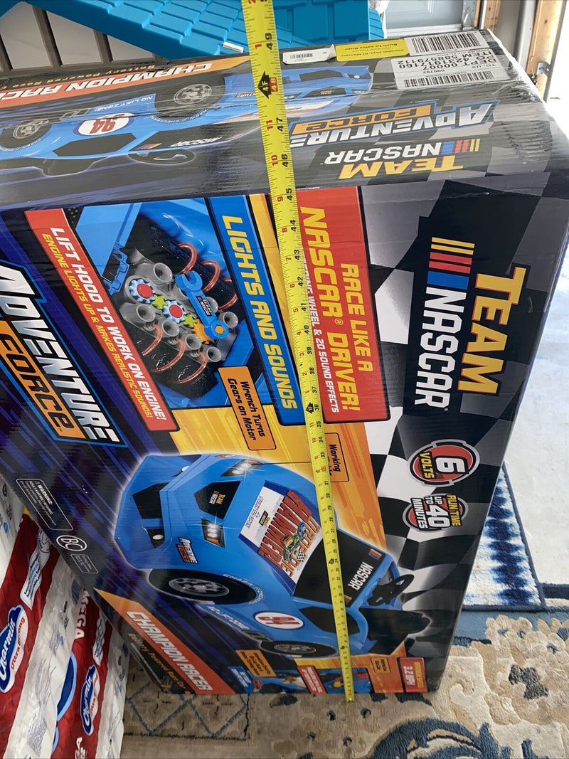Adventure Force NASCAR 6V Champion Racer Ride-On with Toy Engine